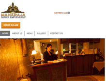 Tablet Screenshot of maharaja.com.au